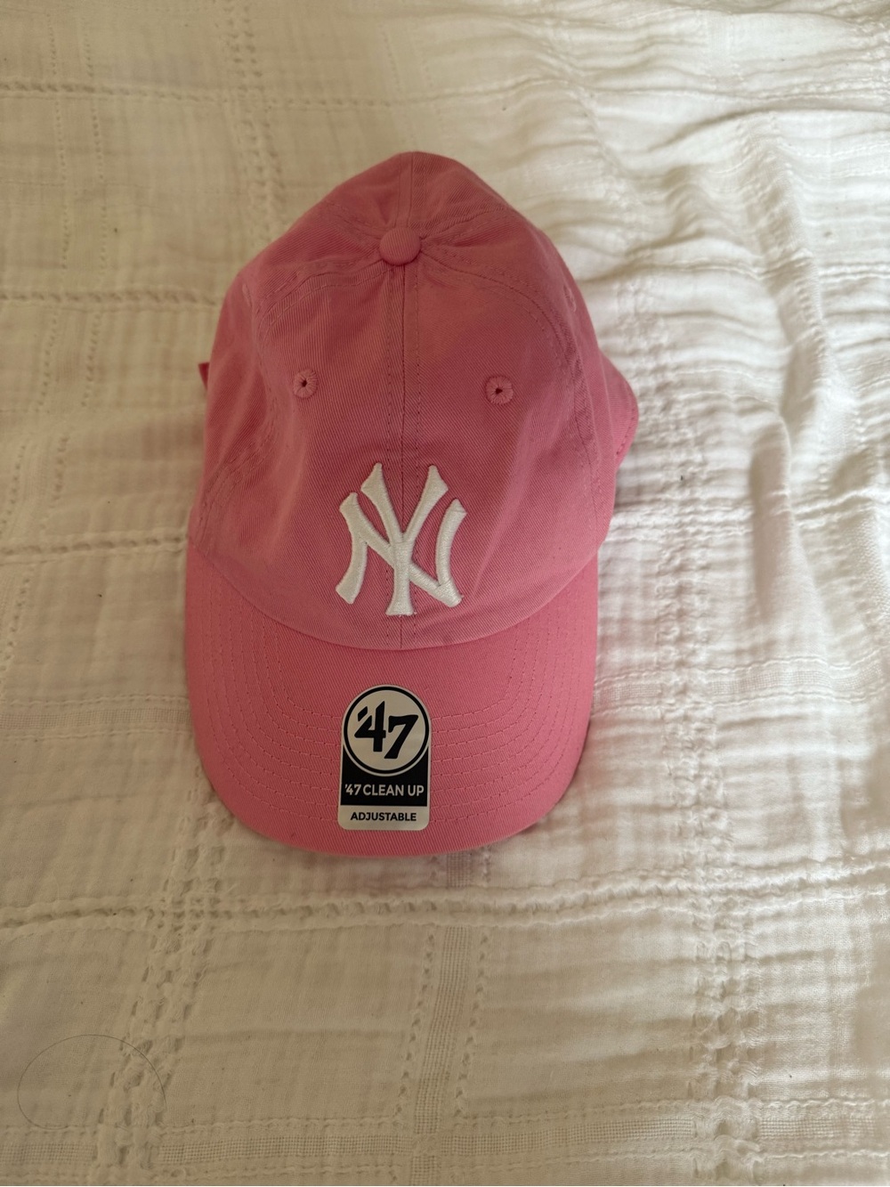47 Kids Pink New York Yankees Logo Adjustable Hat
